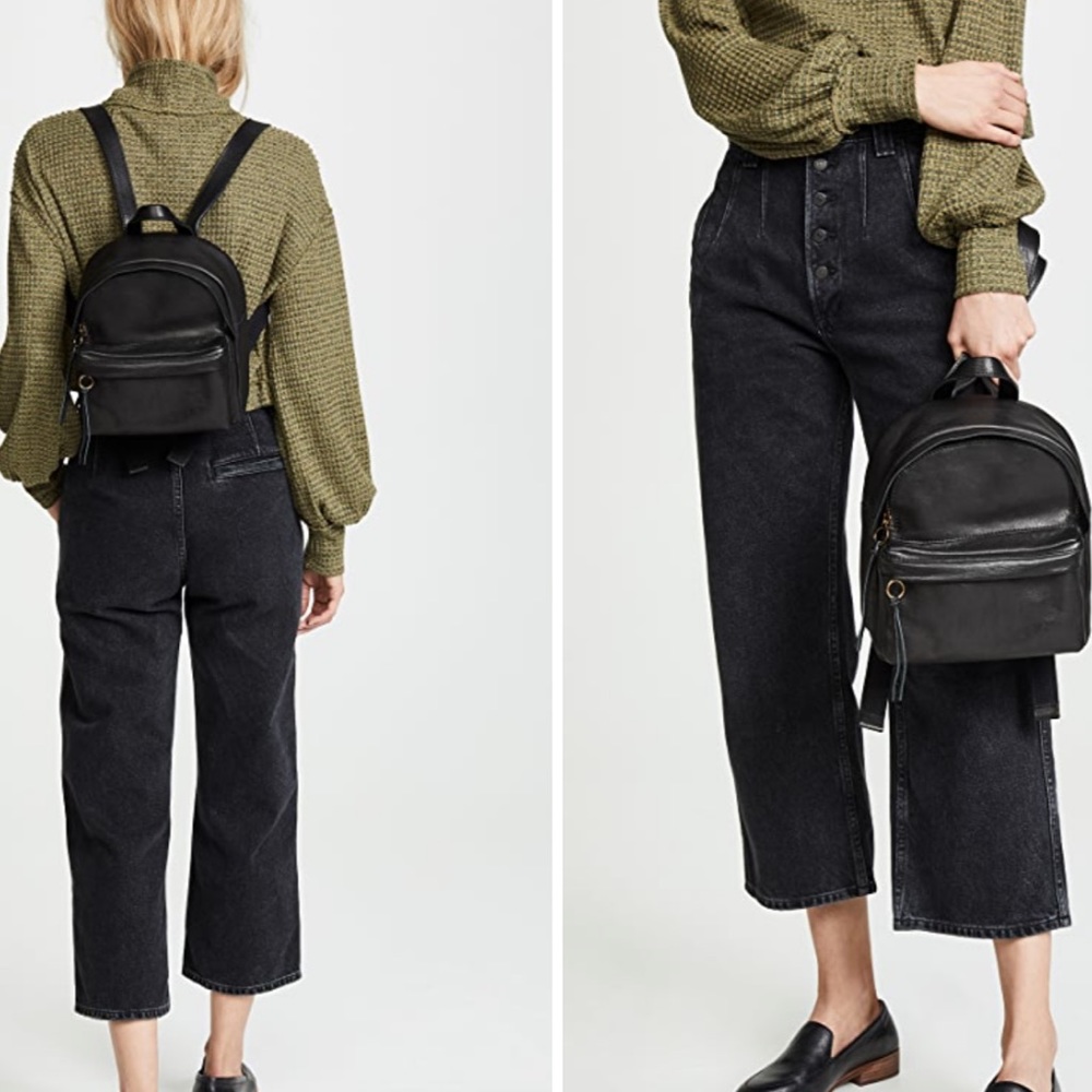 Madewell Mini Lorimer Backpack in Black - Picture 2 of 13
